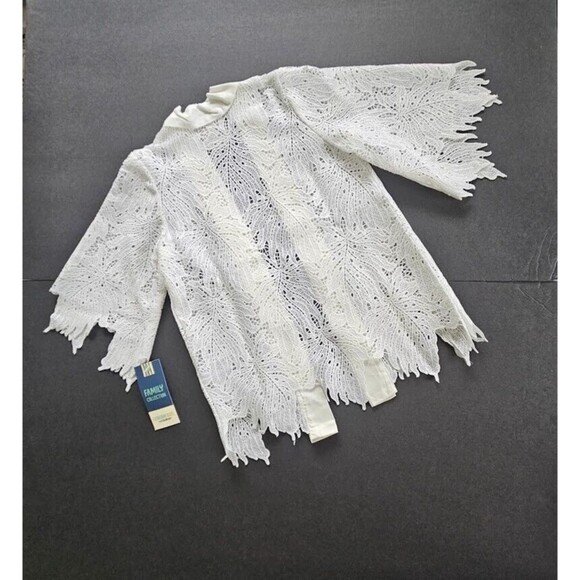 OshKosh Genuine Kid Toddler Girls Lace Swimsuit Cover Up Almond Cream Size 3T - Picture 3 of 11